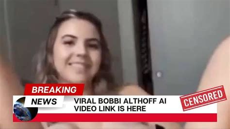 bobby althoff leaks|Bobbi Althoff responds to AI nude leaks 